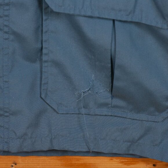 Vintage 80s Field & Stream Lightweight Hooded Field Jacket in Blue  - Men's MD - Picture 8 of 8